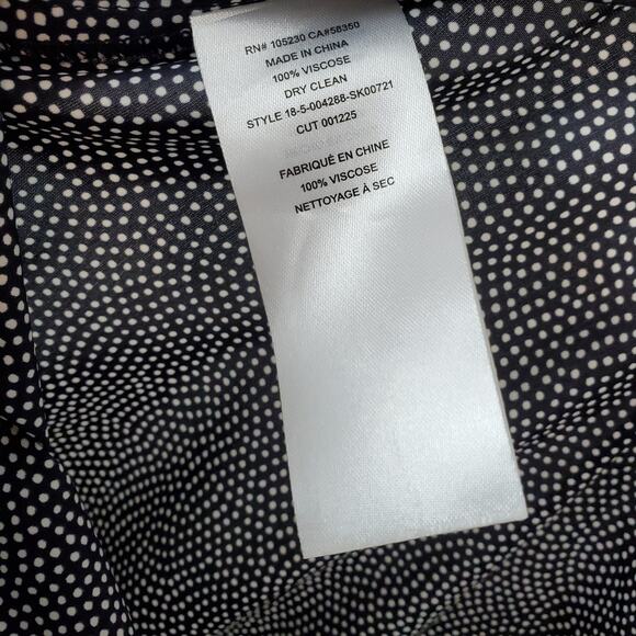 Equipment Climmie Skirt Eclipse Ruffle Midi Polka Dots Draped Split Boho Size XL - Picture 13 of 16